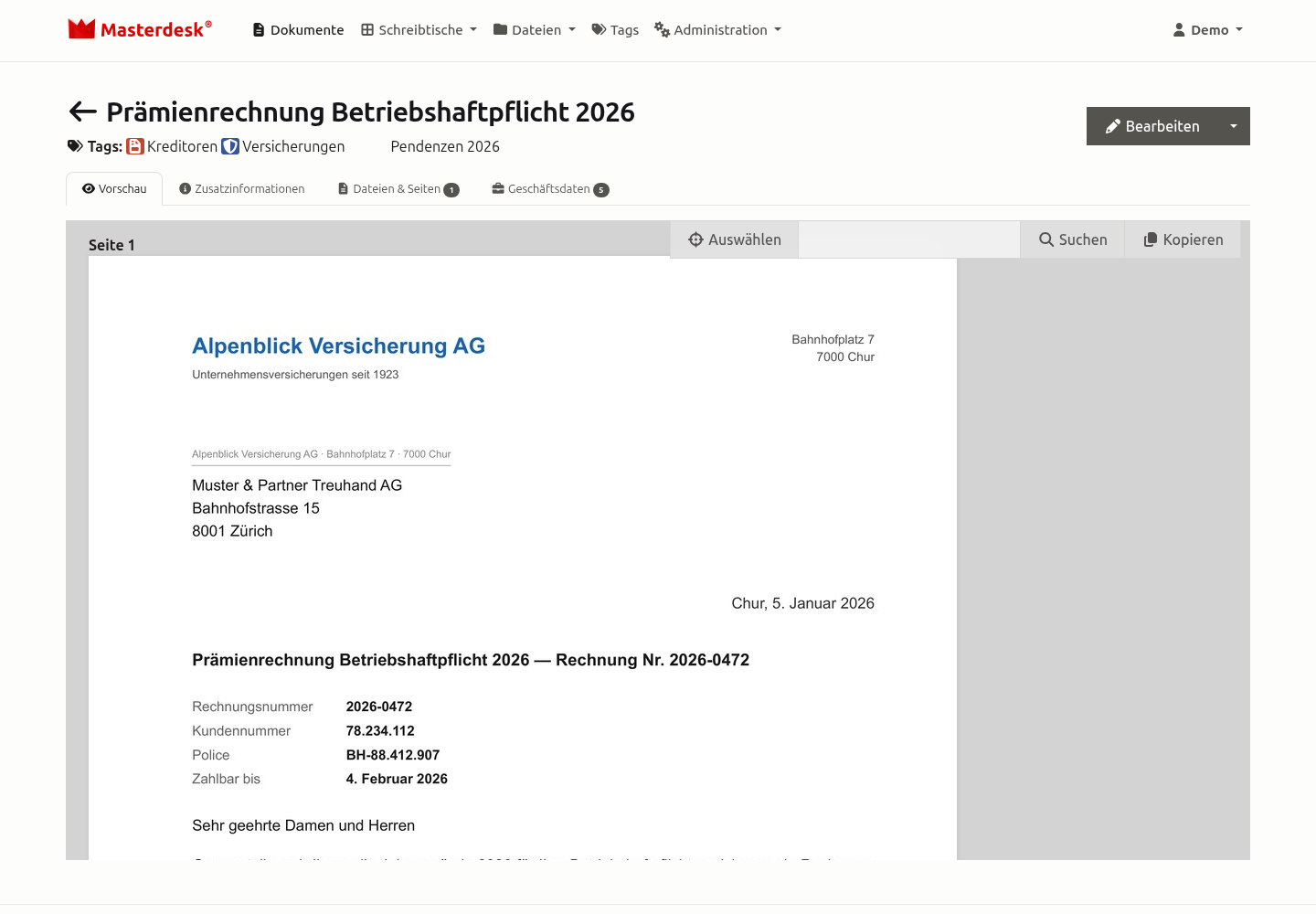 Ihre Tagespost — ohne eine Zeile Tipparbeit