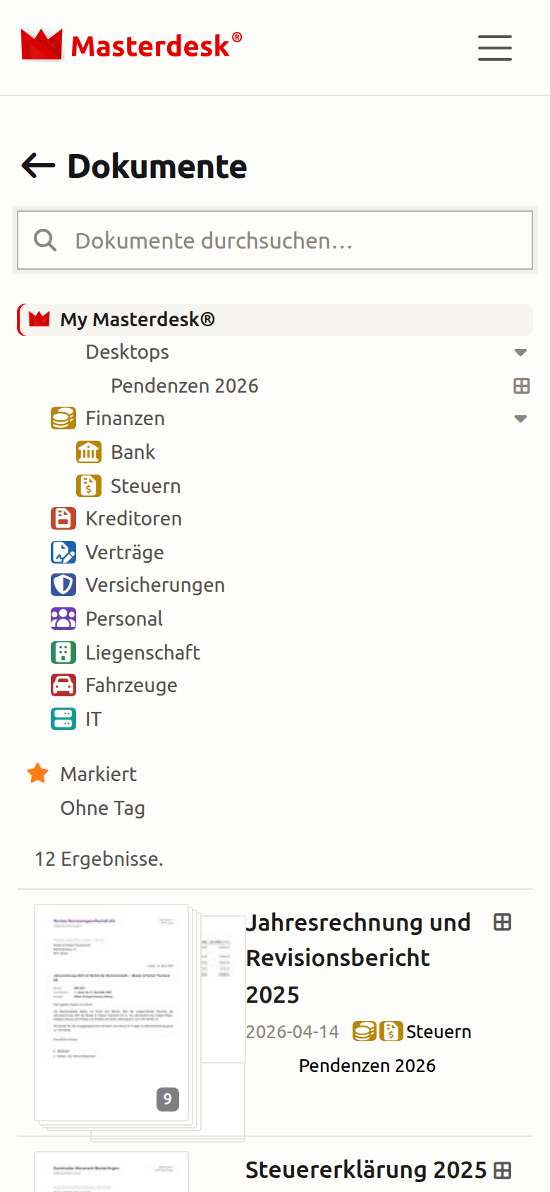 Die Antwort haben Sie dabei — am Platz, in der Sitzung, unterwegs